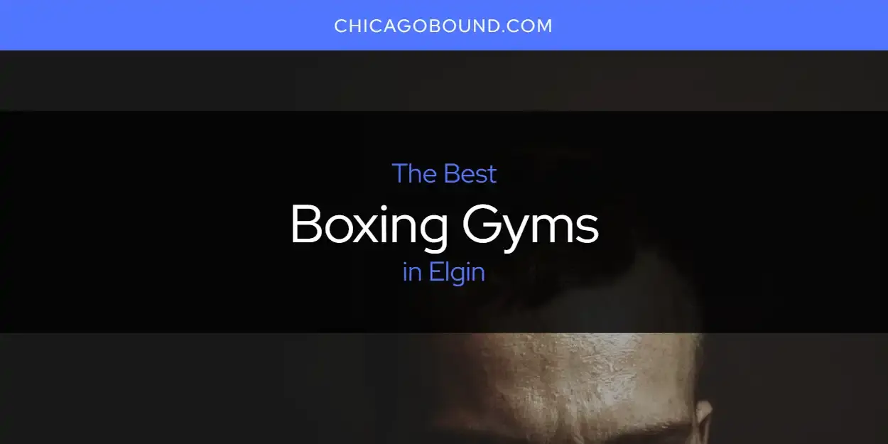 The Absolute Best Boxing Gyms in Elgin  [Updated 2024]